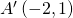 A'\left(-2,1\right)