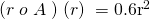 (r\;o\;A\;)\;(r)\;=0.6\mathrm{πr}^2