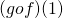 ( g o f ) (1)